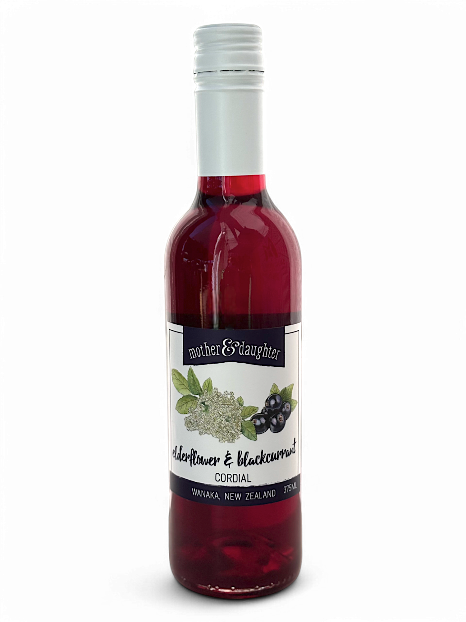 Elderflower and Blackcurrant Cordial