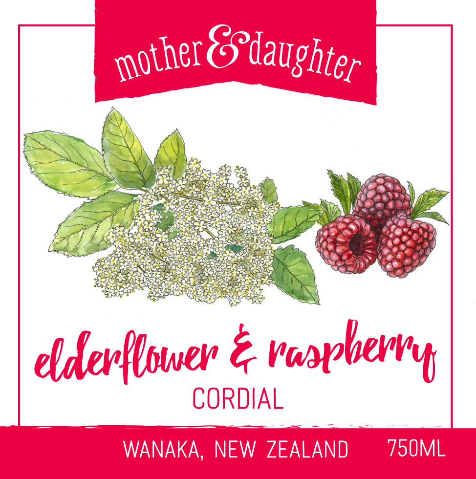 Elderflower and Raspberry Cordial